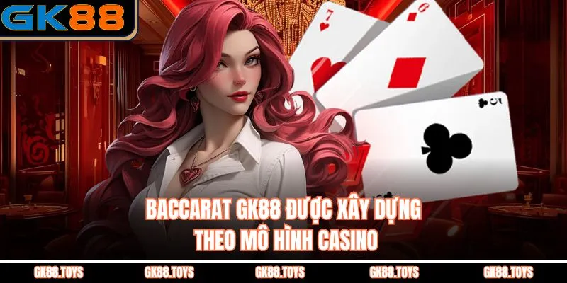 Baccarat GK88 được xây dựng theo mô hình casino